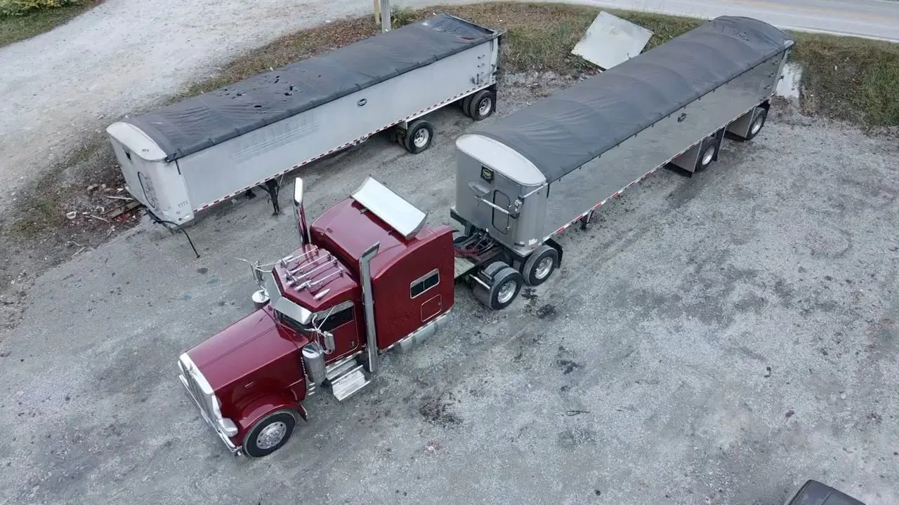 Mullins Trucking flatbed loaded and ready